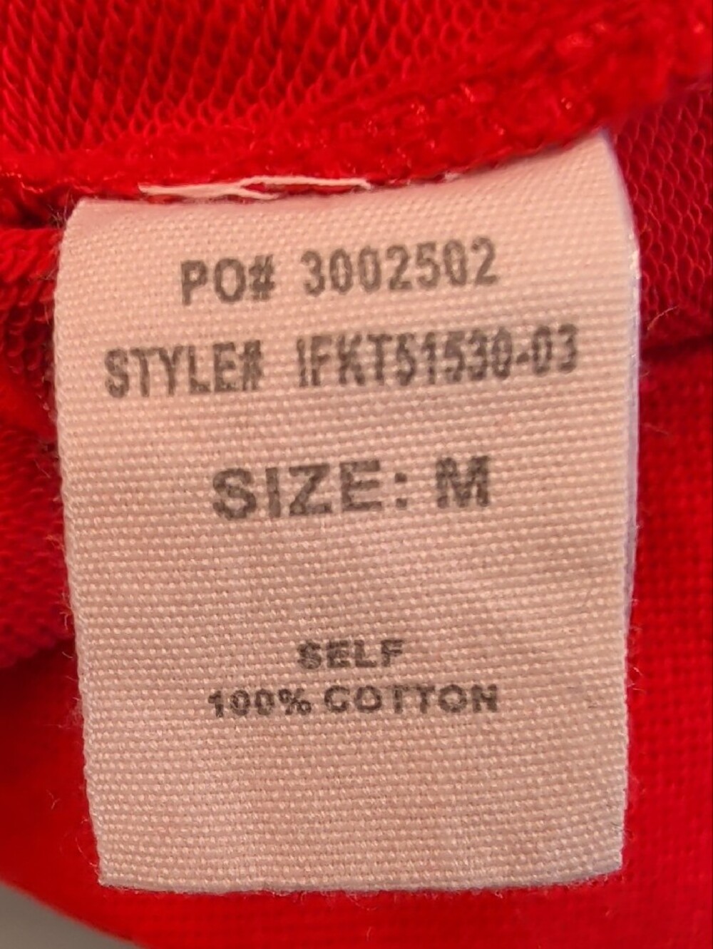 Fantastic Fawn Red Oversized Utility Jacket Size M 100% Cotton Button Front - Picture 5 of 6